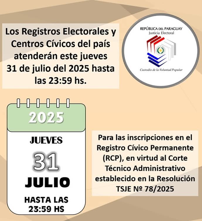 Fijan fecha de corte de Datos del Registro Cívico Permanente